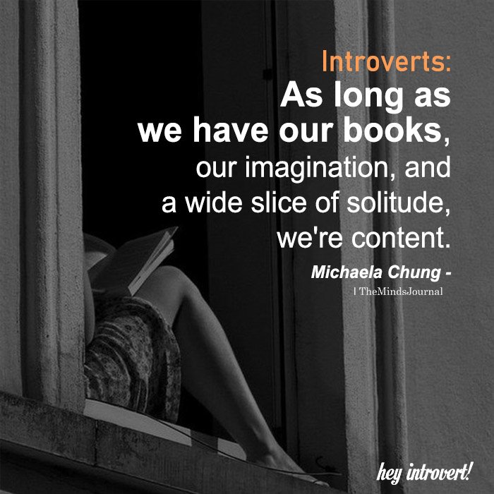 Introverts As Long As We Have Our Books