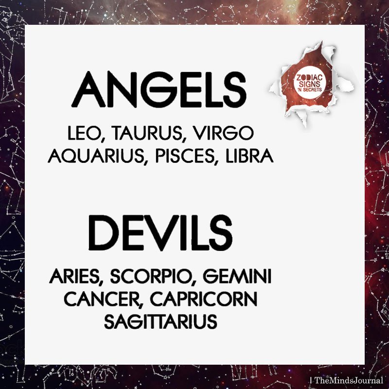 Signs As Angels And Devils