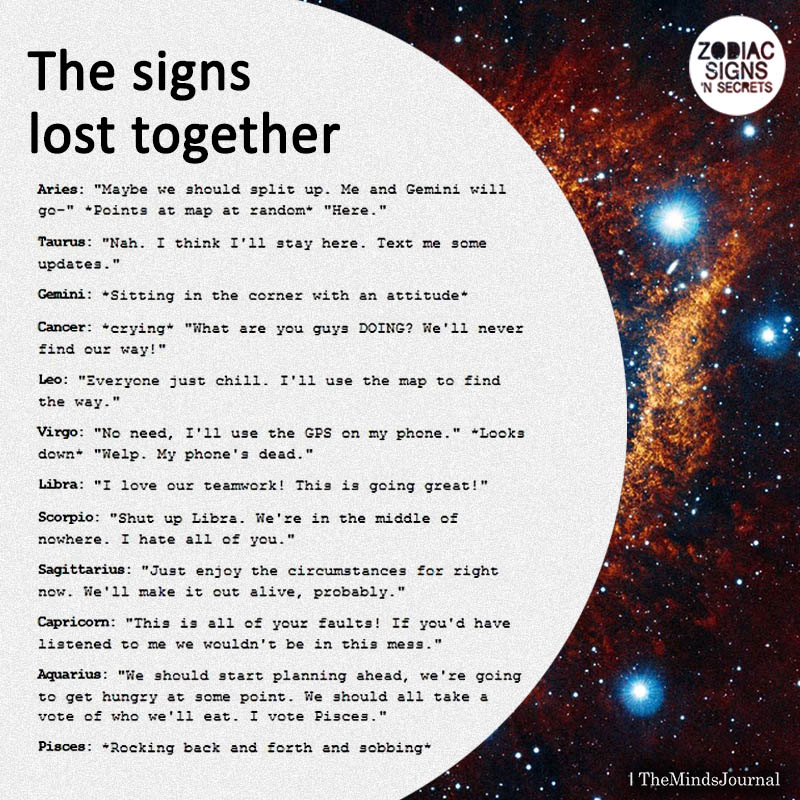 The Signs Lost Together
