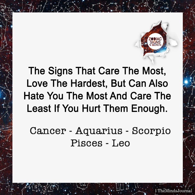 The Signs That Care The Most