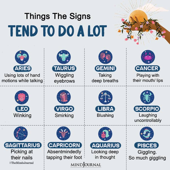 Things The Zodiac Signs Tend To Do A Lot