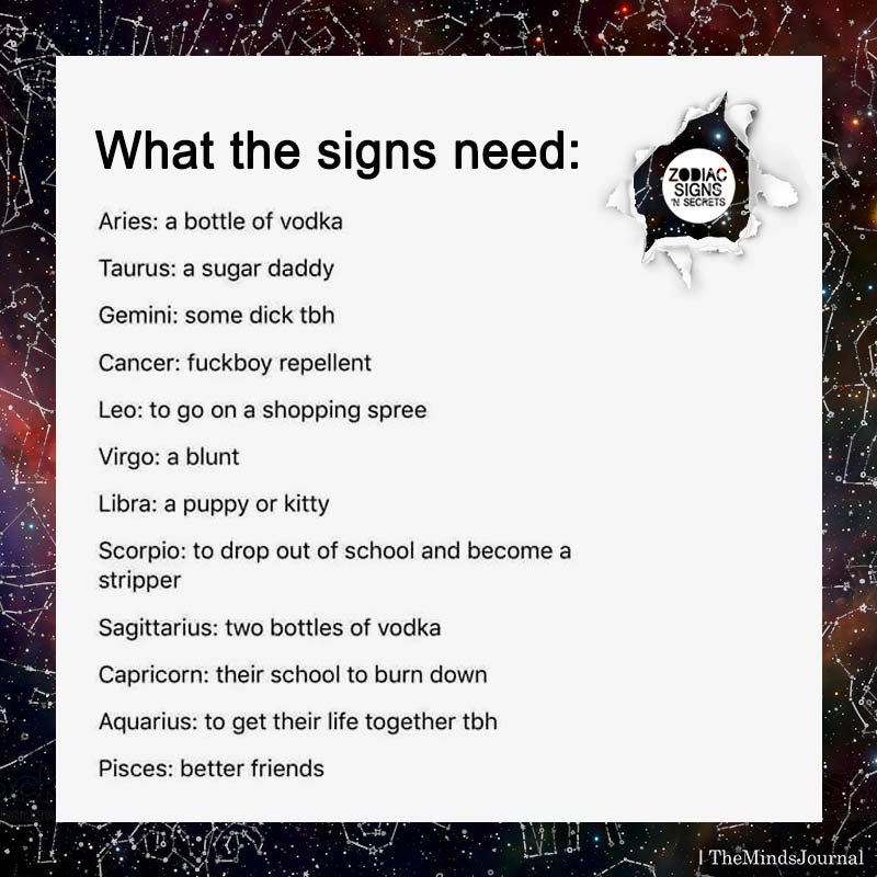 What The Signs Need