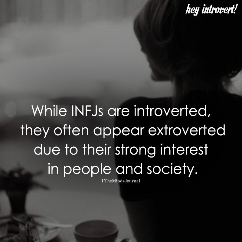 While INFJs Are Introverted