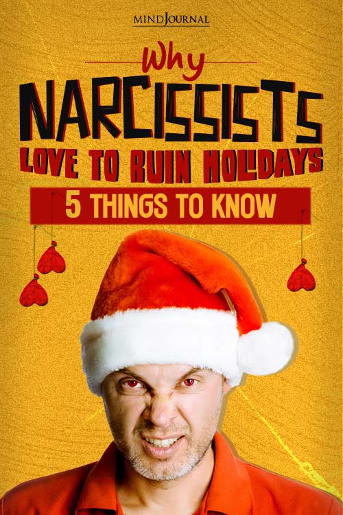 narcissists love to ruin holidays pin