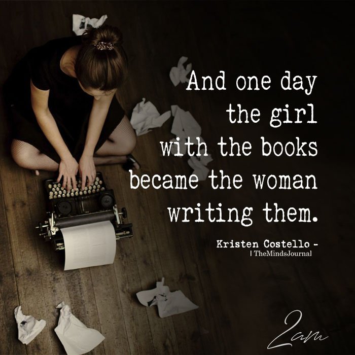 And one day the girl with the books