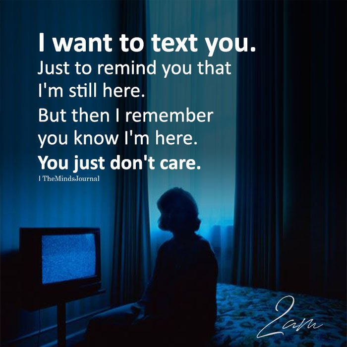 I want to text you