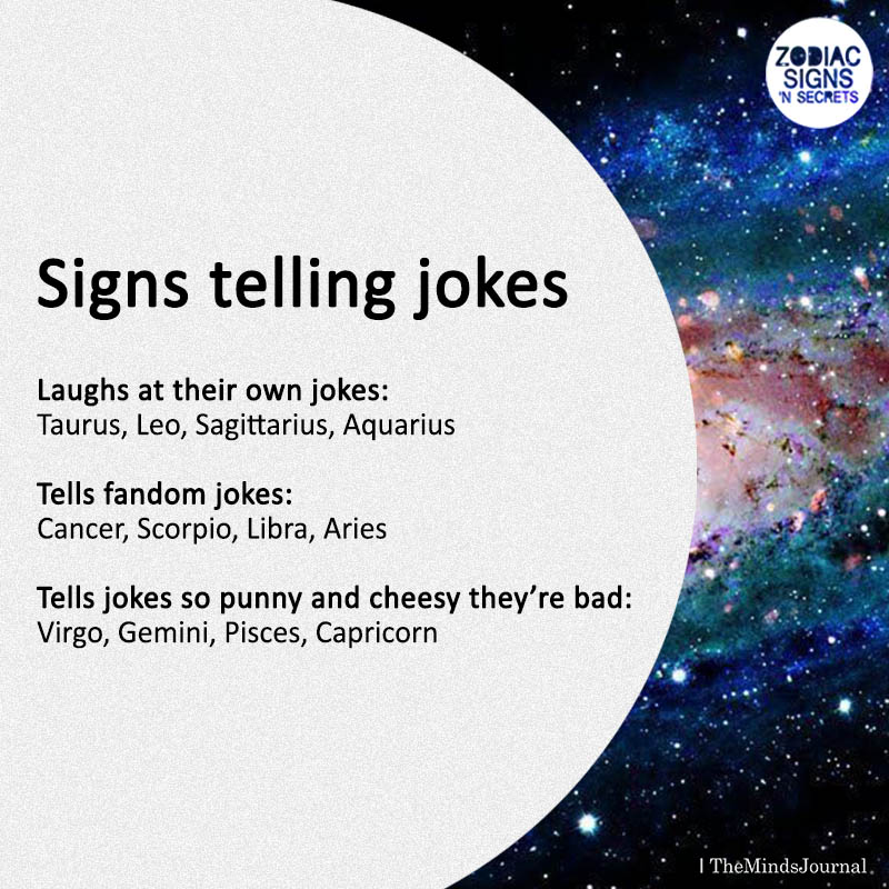 Signs telling jokes