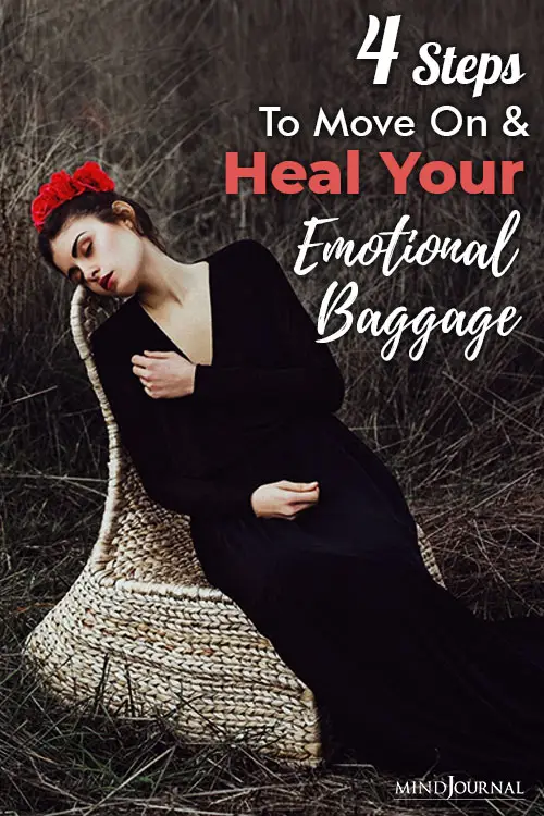 Steps Move On Heal Emotional Baggage pin