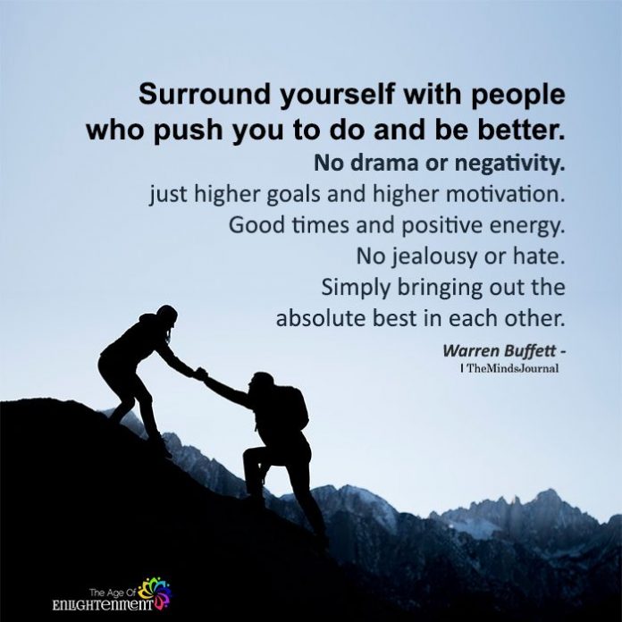 people who help you push yourself
