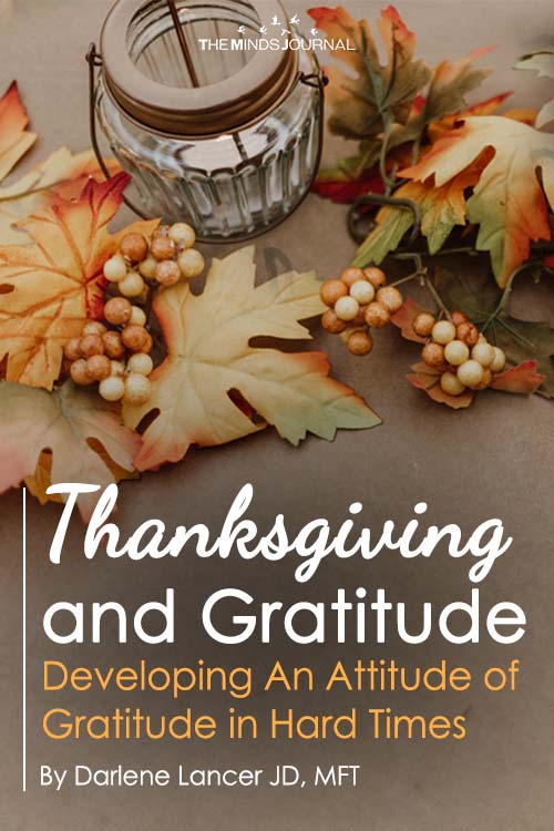 Thanksgiving and Gratitude in Hard Times