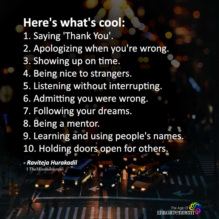 Here's What's Cool: