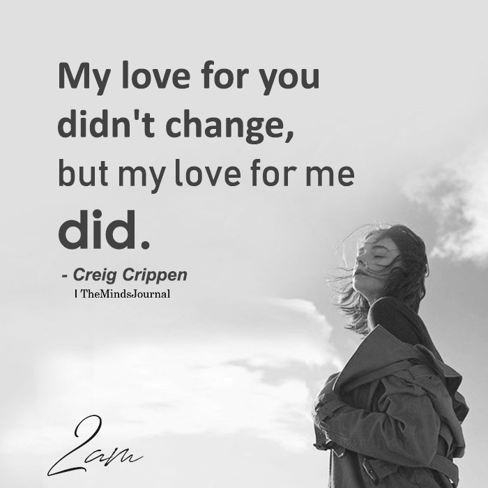My Love For You Didn’t Change