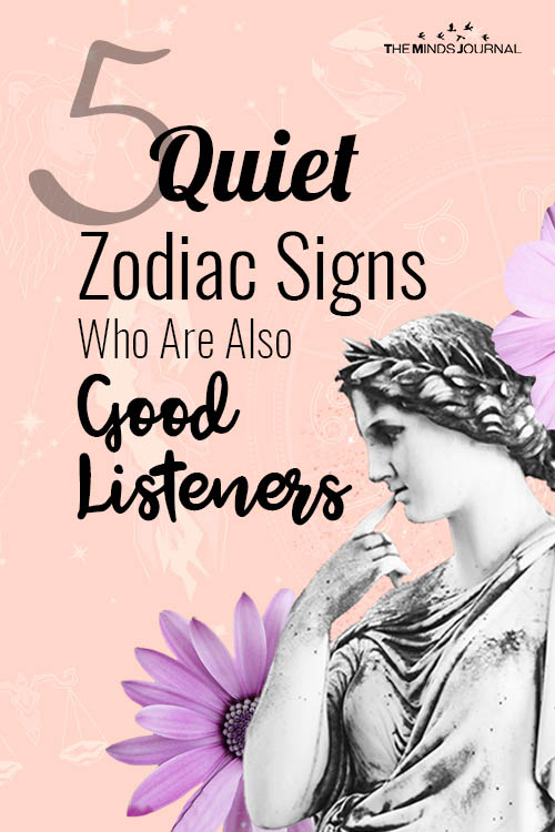 5 Quiet Zodiac Signs Who Are Also Good Listeners pin