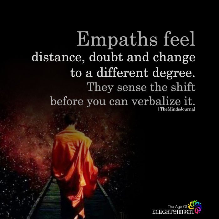 Empaths feel distance