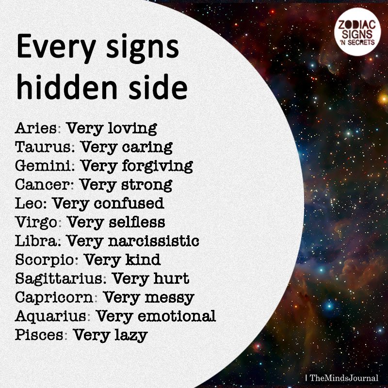 Every Signs’ Hidden Side