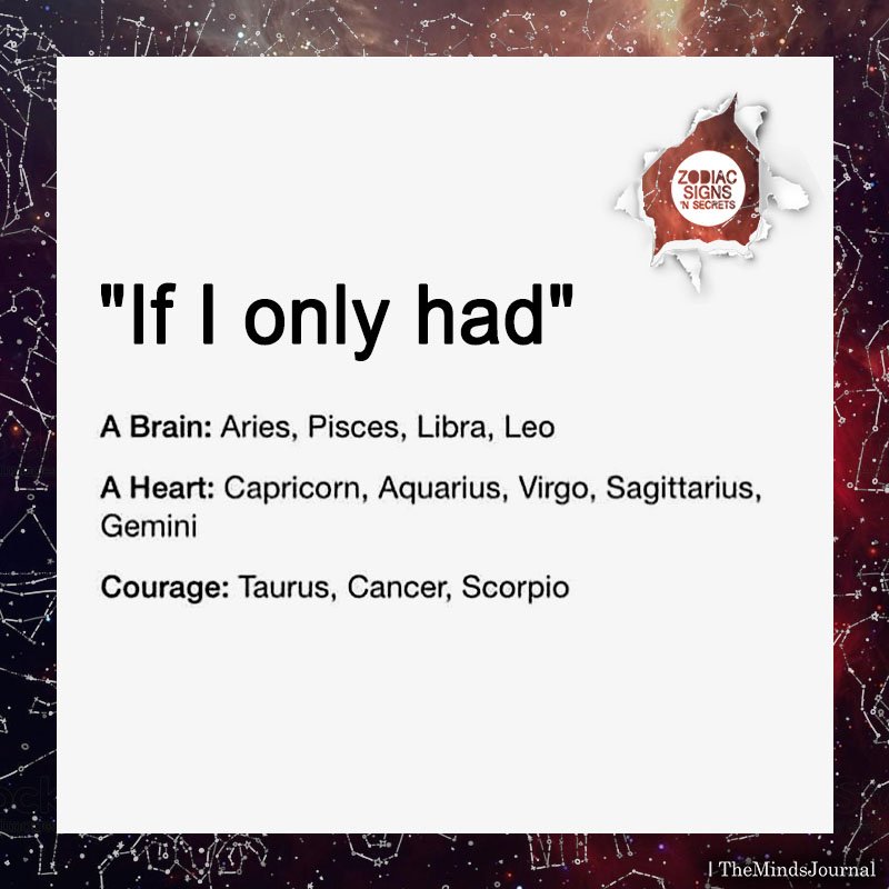 Signs As “If I Only Had”