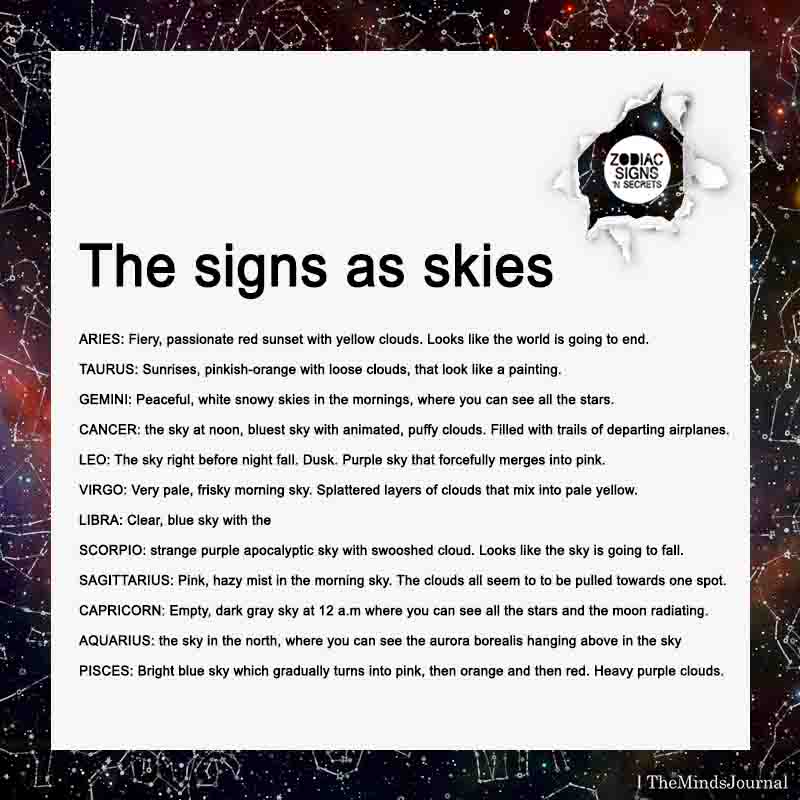 The Signs As Skies