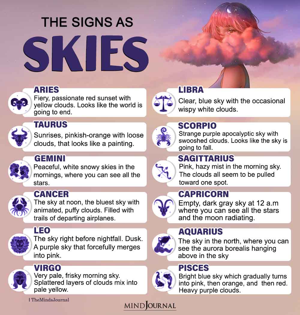The Zodiac Signs As Skies