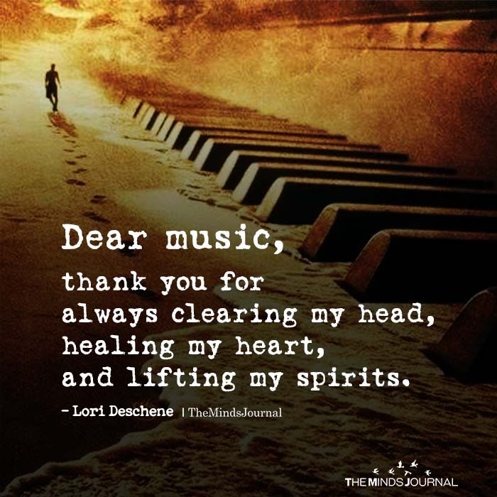 Dear music, thank you for always clearing my head