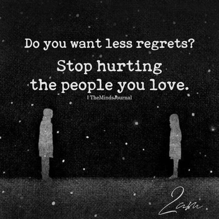less regrets