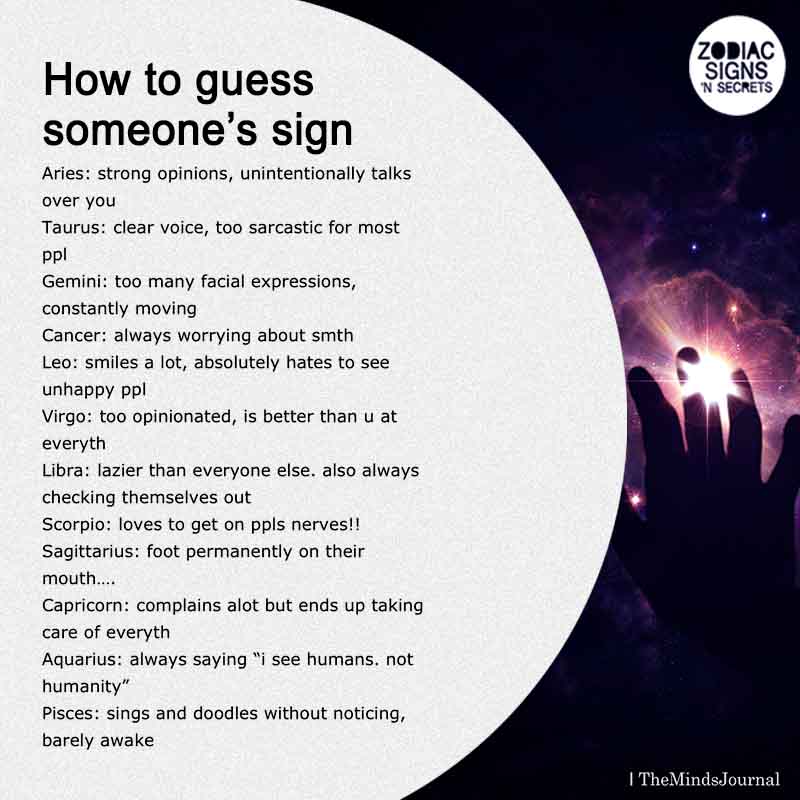 How To Guess Someone's Sign