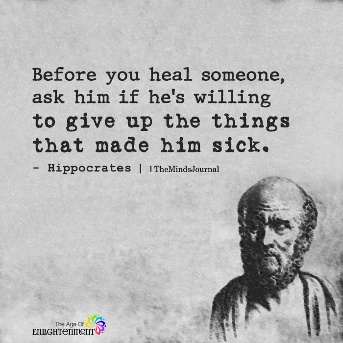 Before you heal someone