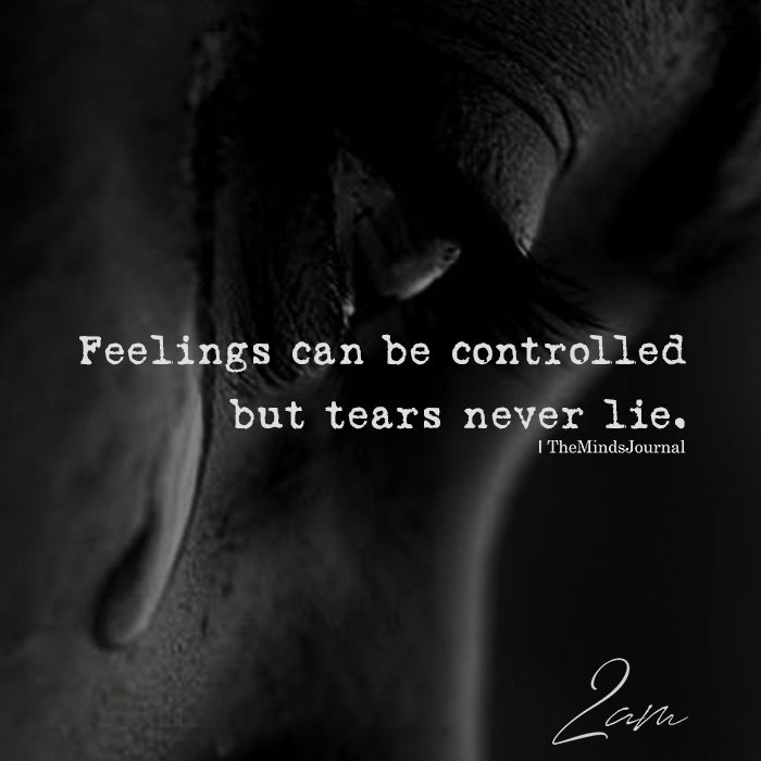 feelings can be controlled