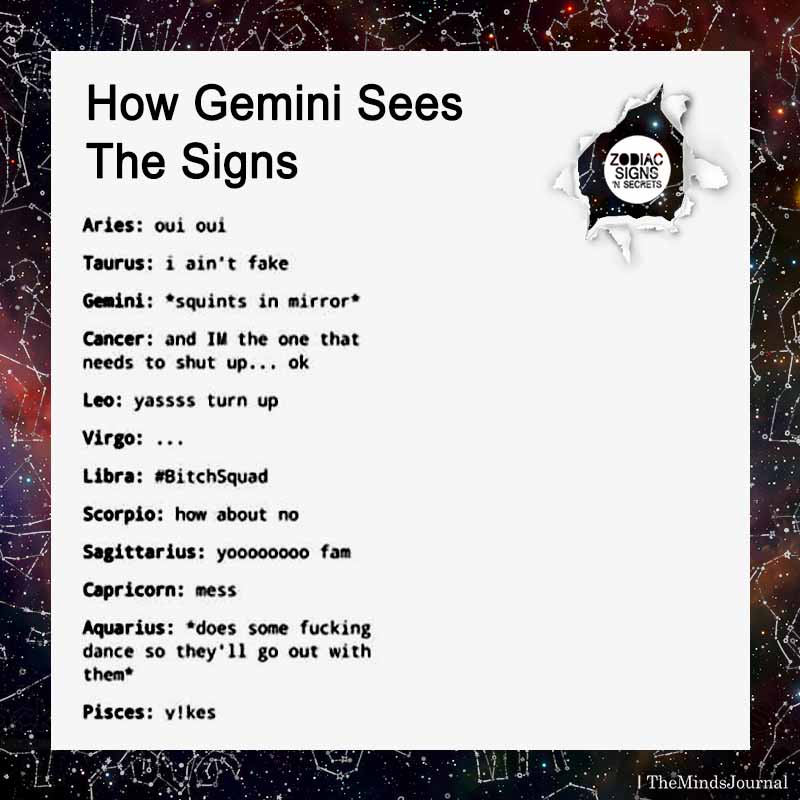 How Gemini Sees The Signs