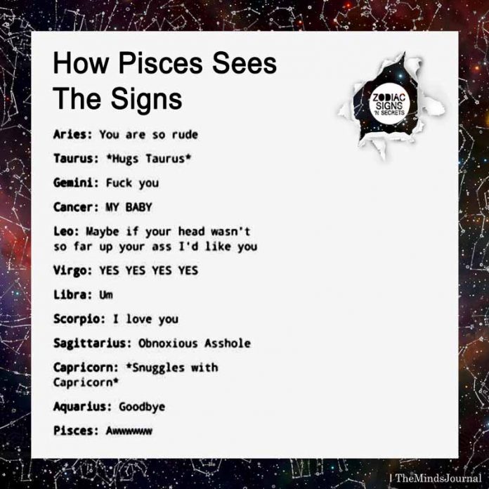 How Pisces Sees The Signs