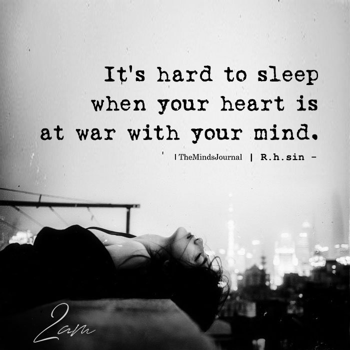 It's Hard To Sleep