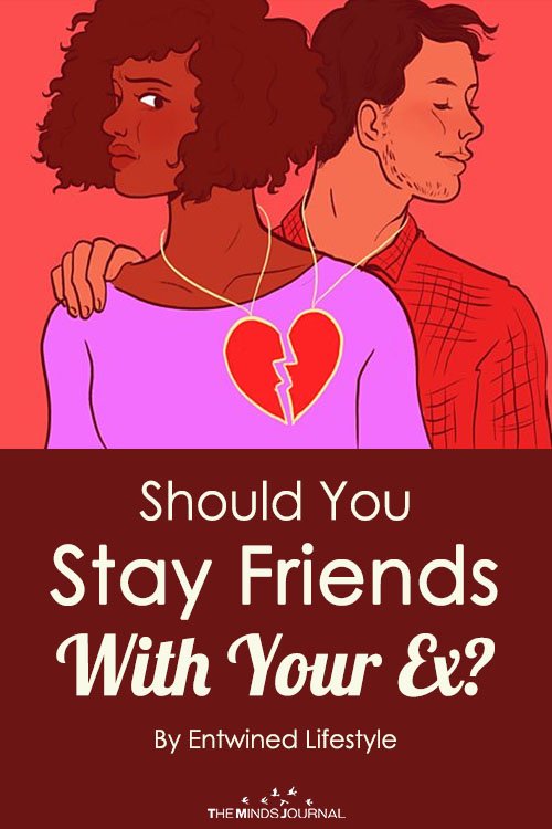 Being friends with an ex can be a double-edged sword.