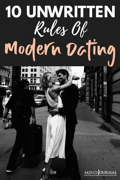 Unwritten Rules Modern Dating pin
