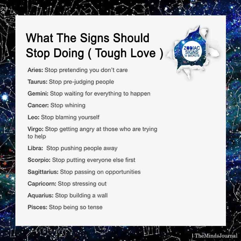 What The Signs Should Stop Doing
