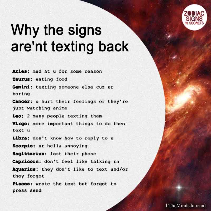 Why The Signs Aren't Texting Back