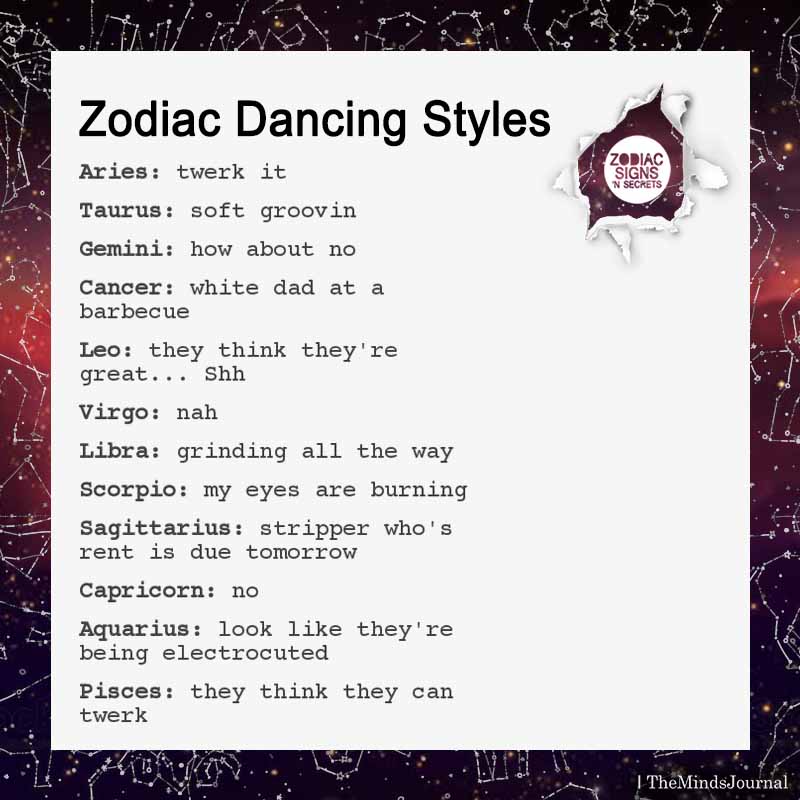 Zodiac Squads & Zodiac Fun Pictures & Zodiac Staff - Page 5 Zodiac-Dancing-Styles