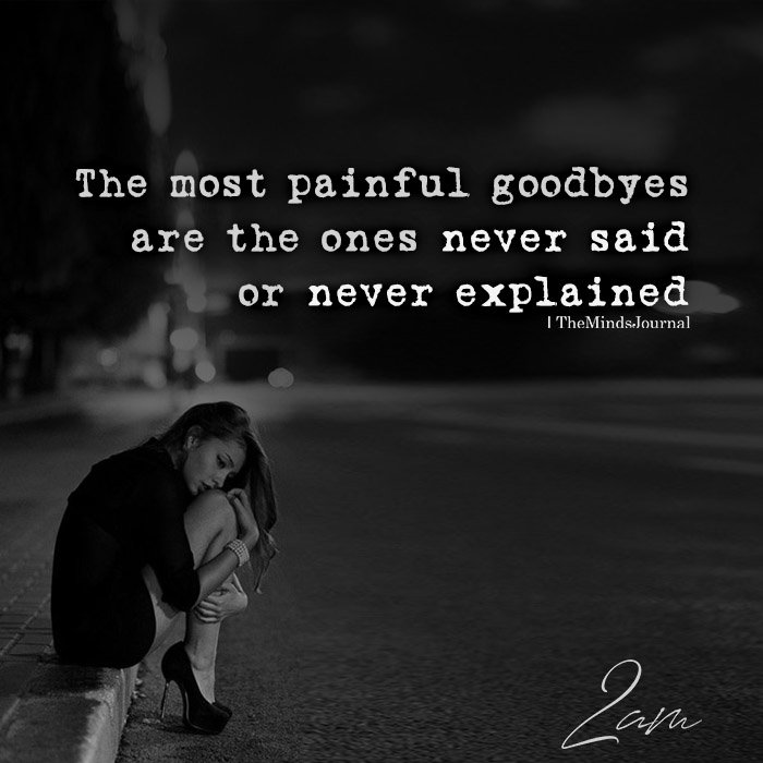 goodbyes