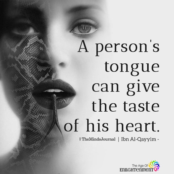 A person's tongue