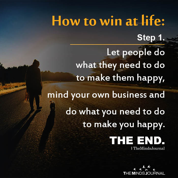 How to win at life