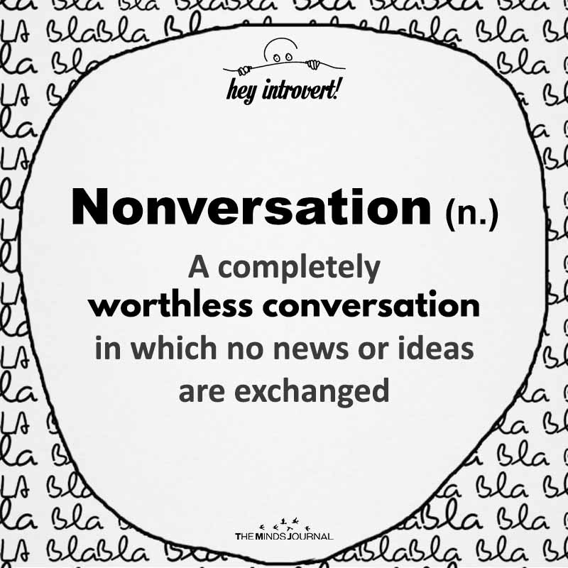Nonversation