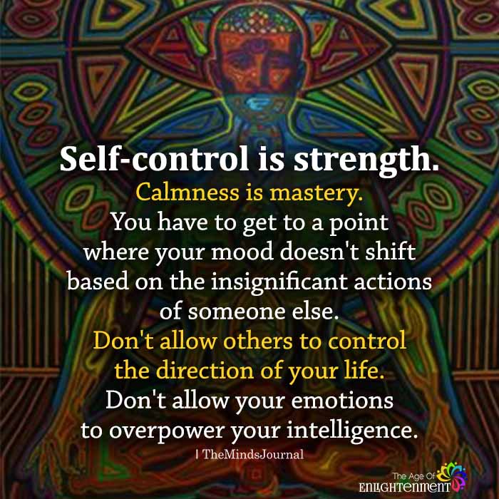 Self-control is strength