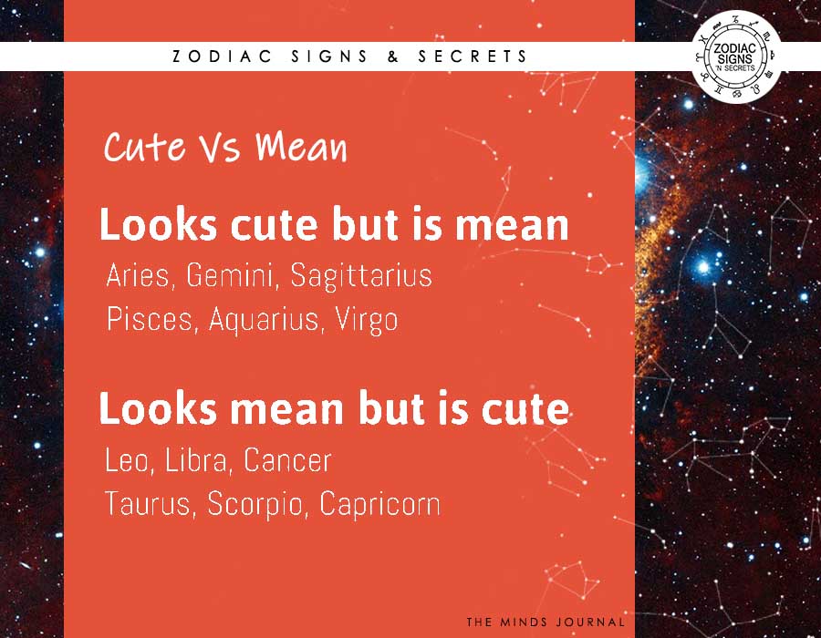 Signs As 'Cute vs Mean'