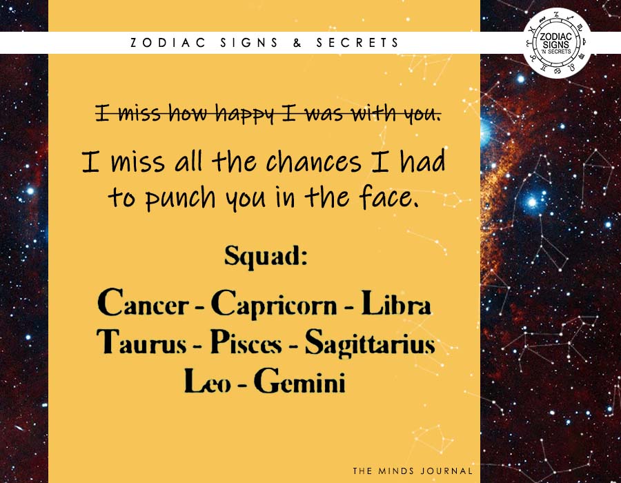 Signs As I miss all the chances