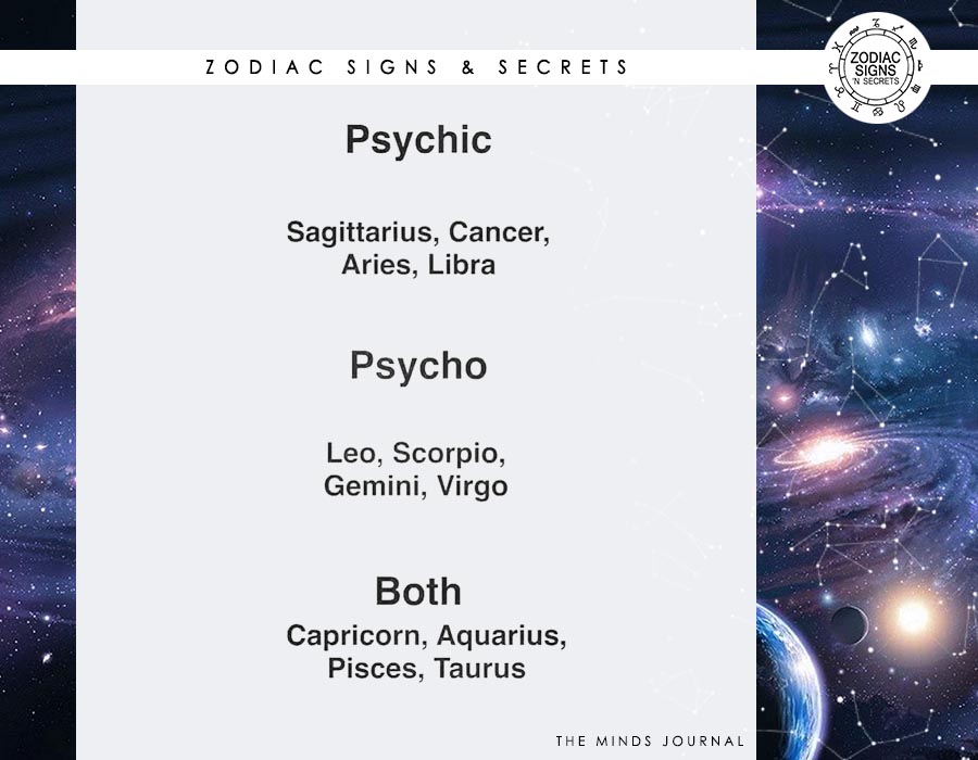Signs As 'Psychic vs Psycho'