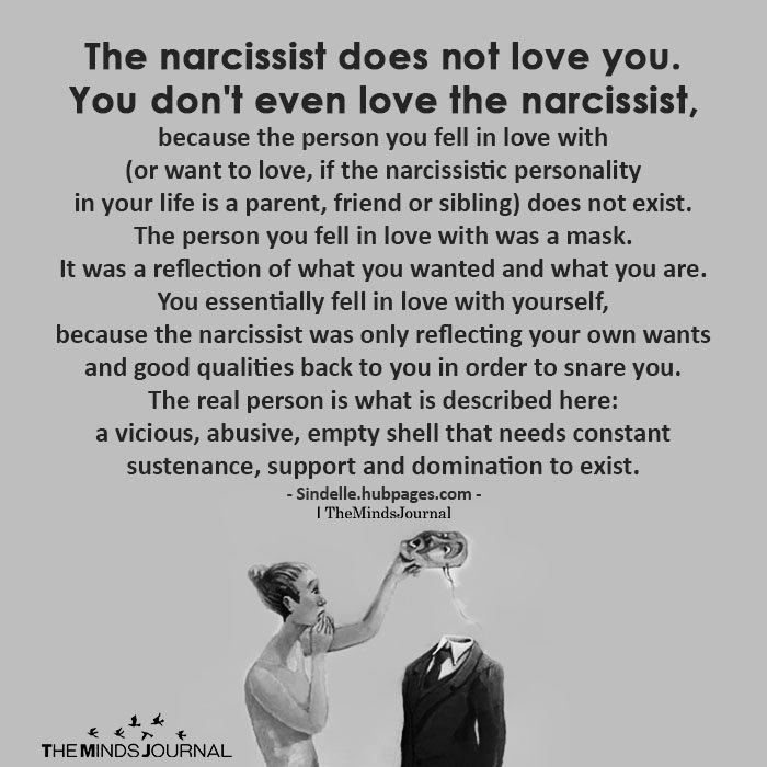 when narcissist says "I love you"