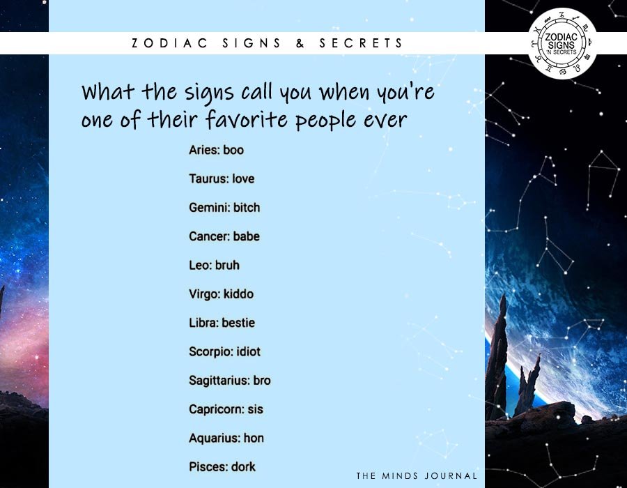 What The Signs Call You