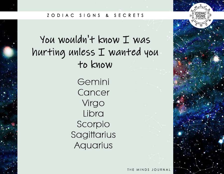 You Wouldn't Know The Signs