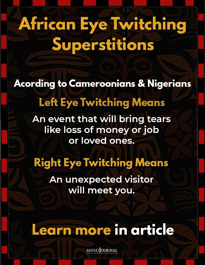 Eye Twitches Spiritual Meaning african superstitions