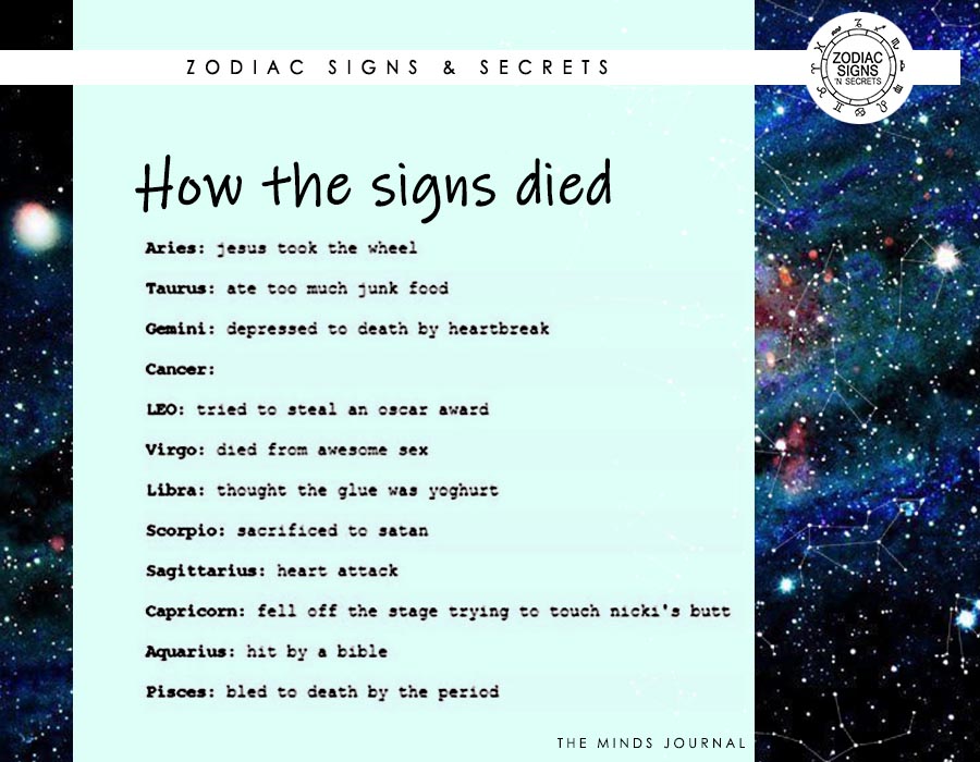 How The Signs Died