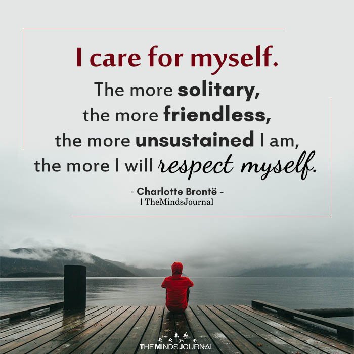 I care for myself