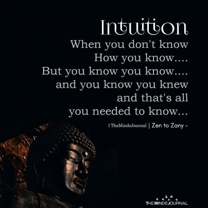 trust your intuition to prevent negative energy